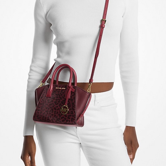 Michael Kors Avril Extra-Small Cheetah Print Calf Hair and Leather Satchel, NWT - Picture 2 of 2